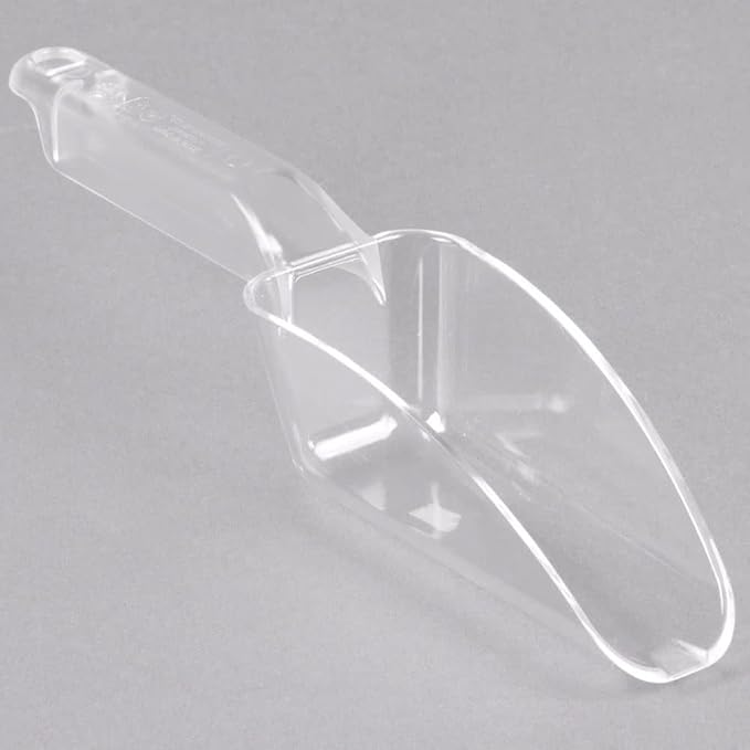 Betolla (12 Pack) 6 oz Polycarbonate Utility Scoops – Heavy-Duty Shatter-Resistant Scoops for Ice Dry Goods Candies Spices Popcorn Flour &amp More