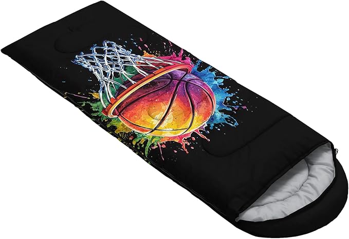 AILONEN Cartoon Car Sleeping BagsLightweight &amp Waterproof3 Season Warm &amp Cool WeatherCute Stars Printed Vehicles Transportation Sleeping Bags for BoysKidsAdults TravellingOutdoors