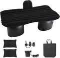 NovelBee Inflatable Car Air Mattress with Round Air Foot Piers Inflatable Camping Air Mattress Portable Camping Travel Sleeping Bed for Car SUV Truck