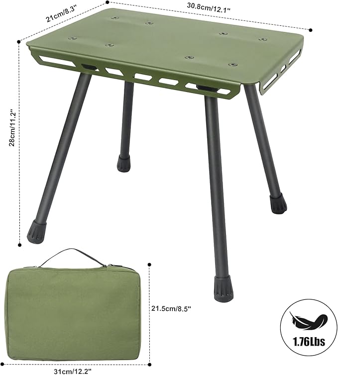 Camping Stool Portable Folding Stool with Carry Bag Compact Camping Chair for Fishing Hiking Travel