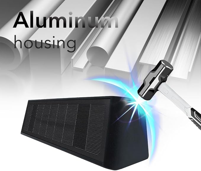 Solar Sconce Lights Outdoor Up and Down Waterproof Aluminum Solar Wall Lights Dusk to Dawn 3000K Warm White for House Outside Sign Yard Porch