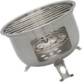 Backpacking Survival Stove Stainless Steel Wood Burning Stove For BBQ Picnics Portable Charcoal Grills Cooking Equipment