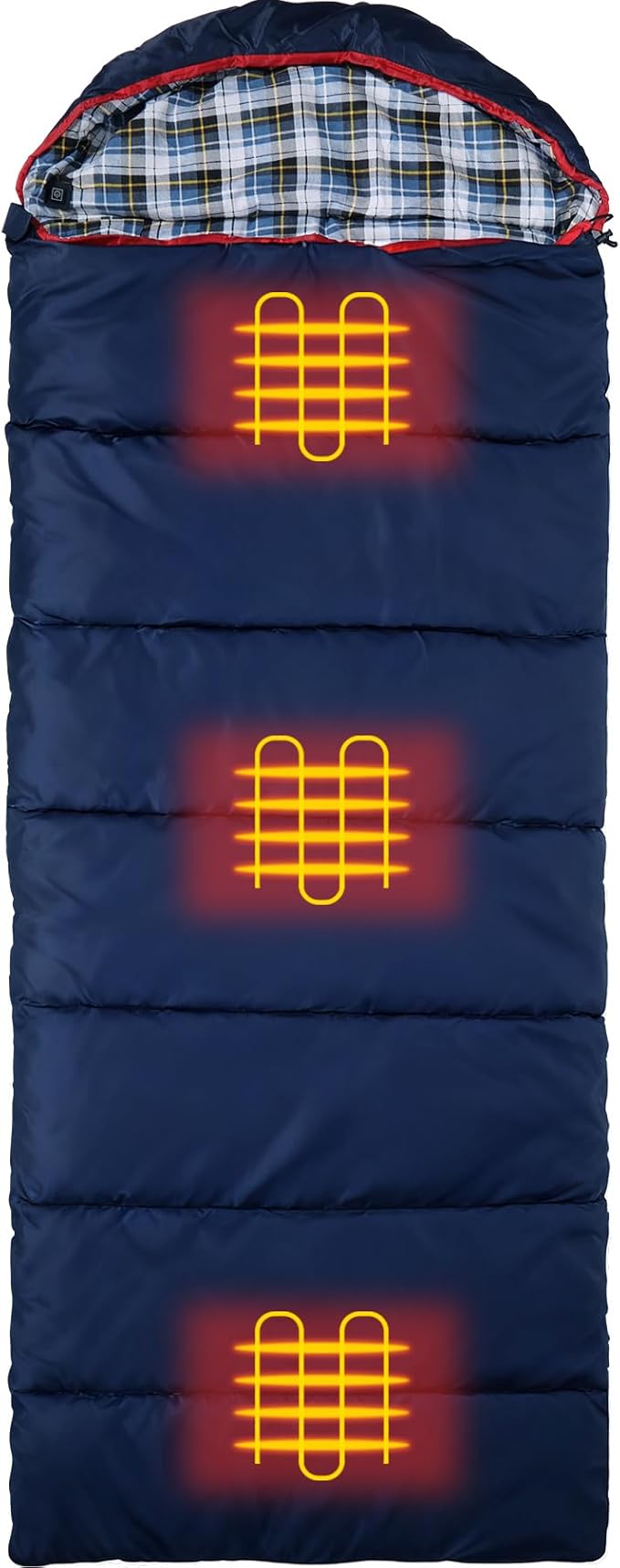 REDCAMP Cotton Flannel Sleeping Bag for Camping Backpacking Adults Cold Weather Envelope Sleeping Bags with 2/3/4/6lbs Filling