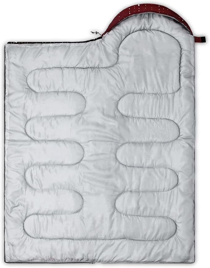 QOOMO Camping Sleeping Bags3 Season Warm &amp Cool WeatherLightweightWaterproof Sleeping Bags for Adults &amp KidsTravelingand OutdoorsCamping Gear Equipment