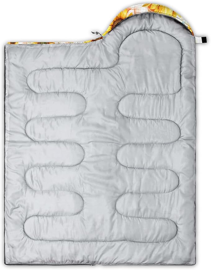 QOOMO Camping Sleeping Bags3 Season Warm &amp Cool WeatherLightweightWaterproof Sleeping Bags for Adults &amp KidsTravelingand OutdoorsCamping Gear Equipment