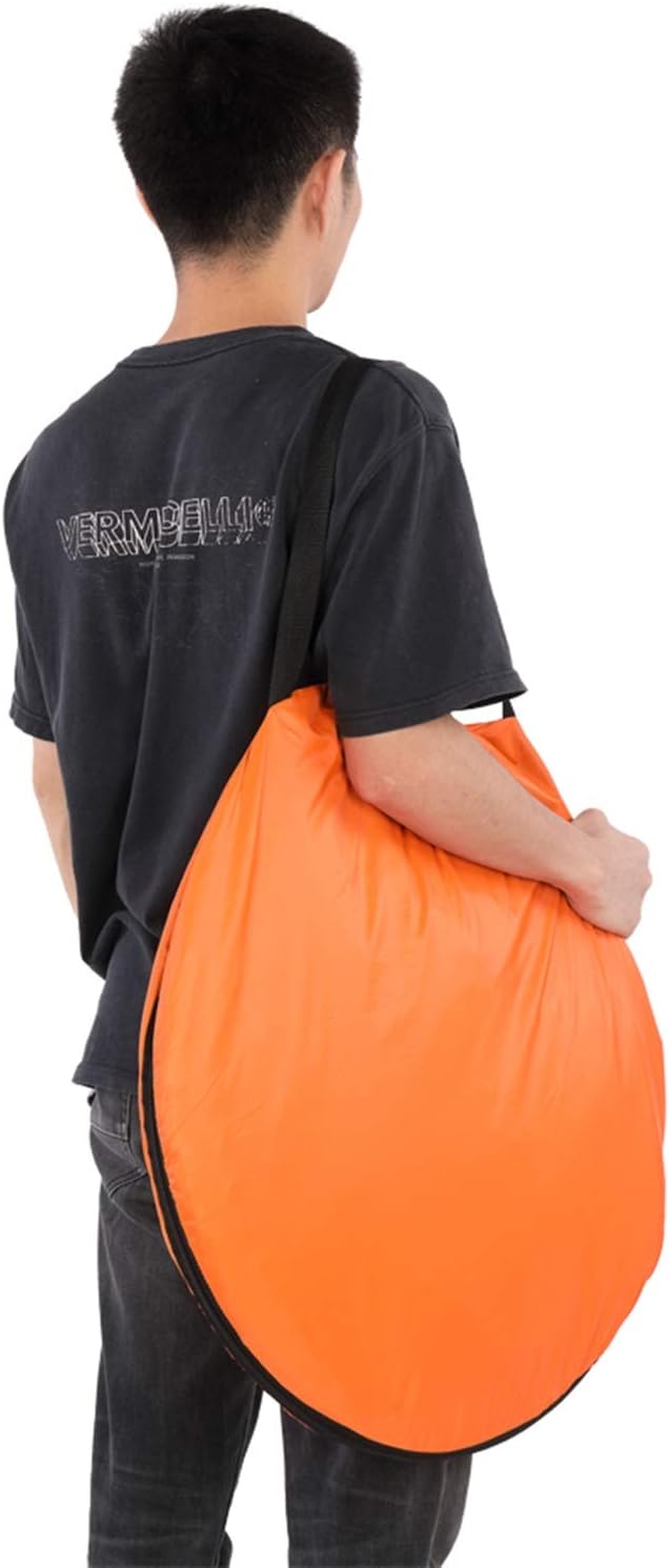 Pop Up Pod - Privacy Shower Tent with Carry Bag Dressing Room Instant Portable Toilet Stall for Camping Beach or Tailgate (Orange)