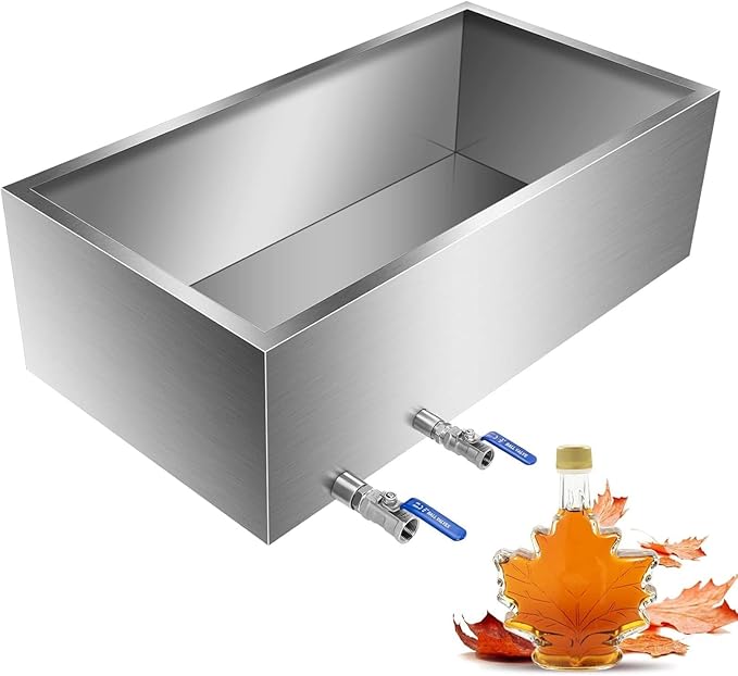 Maple Syrup Evaporator Pan Set - Premium Stainless Steel Maple Syrup Boiling Pan – One Heavy Duty Boiling For Maple Syrup Collection36Dx24Wx9.5H