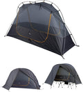 iClimb Ultralight 4 Season Solo Tent Waterproof with Snow Skirt Rainfly Ground/Off The Ground Tent for Backpacking Camping Hiking Trekking Mountaineering