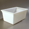 Carlisle FoodService Products Storplus Food Storage Container with Stackable Design for Catering Buffets Restaurants Polyethylene (Pe) 16.6 Gallon White (Pack of 3)