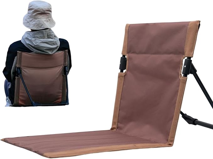 Legless Chair - Folding Chair Camping Folding Beach Chairs | Low Profile Beach Chairs with Stable Triangular Base Beach Chair with High Strength Backpack Beach Chairs for Picnic Camping Travel