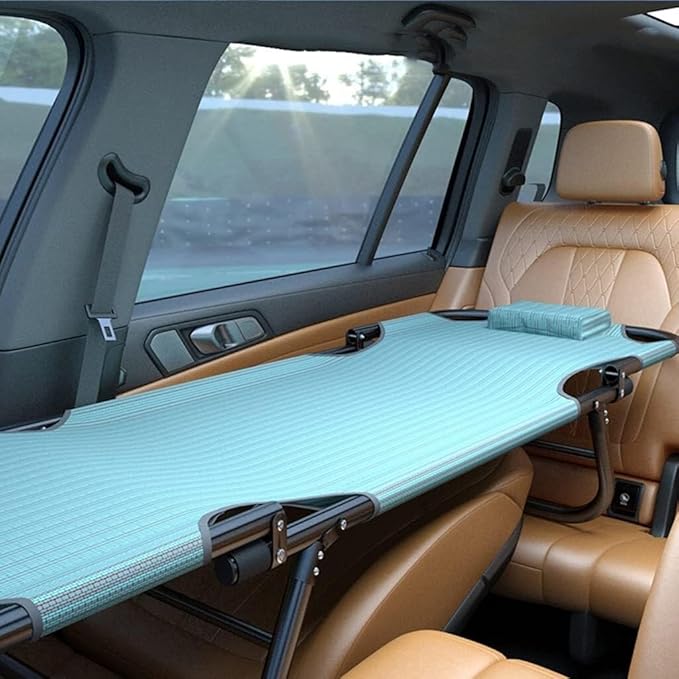 Car Travel Bed - Non-Inflatable Folding Cushion for Rear Seat - Portable Camping Cot