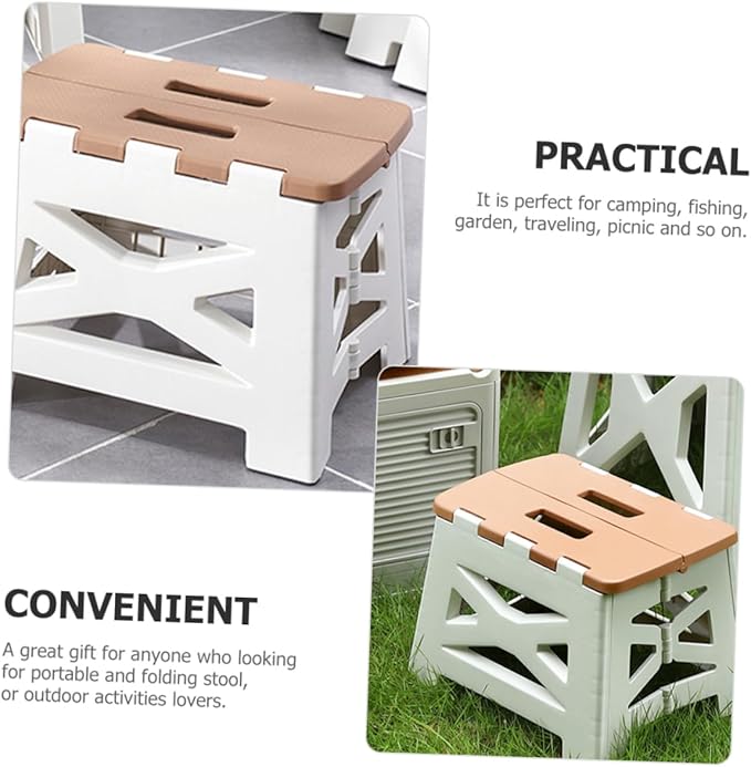 GANAZONO Portable Folding Camping Stool Compact Lightweight Outdoor Seat for Fishing Hiking BBQ Beach Trips Easy to Carry Camp Chair
