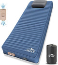 Self Inflating Sleeping Pad with Electric Pump 4 Ultra-Thick Memory Foam Camping Pad with Pillow 9.5 R-Value Insulated Camping Mattress Navy Blue