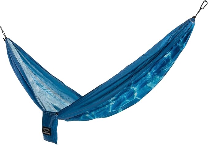 Nags Head Hammocks Double Water Camping Hammock with 2 Tree Straps Triple Stitched Durable Nylon Material Compact Design for Backpacking Travel Beach Backyard Patio Hiking