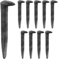 10PCS Railroad Spikes 4.72 Inches Small Carbon Steel Rail Road Spike for DIY Projects Art Crafts Home Decorations Heavy Duty
