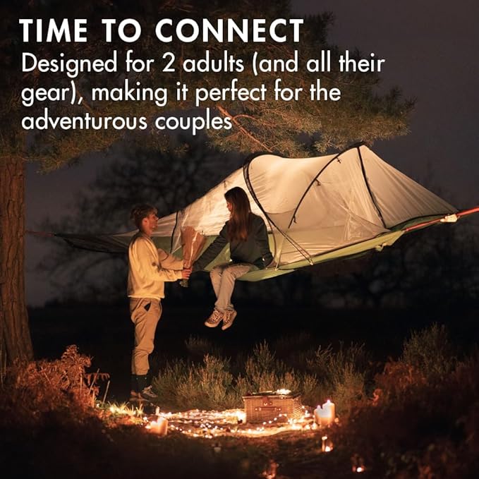 Tentsile Connect V3 2-Person Tree Tent Hammock The Original Tree Tent Company 880 Pound Capacity Portable Treehouse Heavy Duty Ratchets Included Designed in The UK