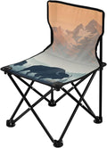 Yaks in Forest Portable Camping Chairs Folding Chair - Durable Oxford Fabric Lightweight Iron Frame Easy Fold Design - Ideal for Outdoor Activities Camping Fishing and Travel
