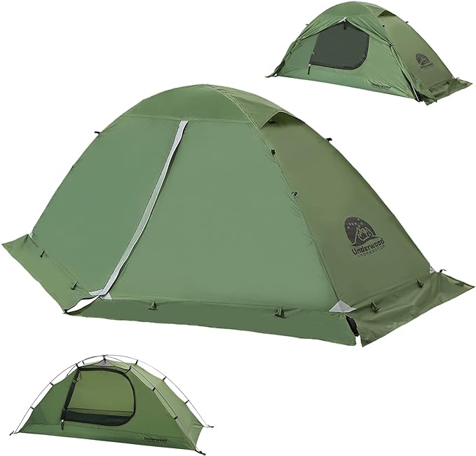 1/2 Person Backpacking Tent for 4-Season - Winter Waterproof Tent for One Person Lightweight Camping Gear for Backpacking Easy Set Up Cold Weather Essentials by Underwood Aggregator
