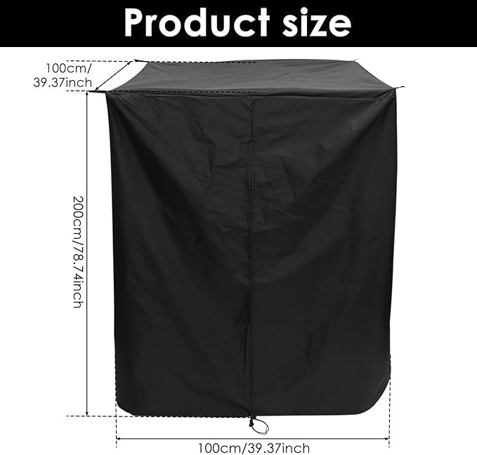 Boat Privacy Tent Boat Privacy Curtain Boat Changing Room Portable Boat Changing Room with Storage Bag Easy to Install Hanging Privacy Partition for Pontoon Boats (Black)