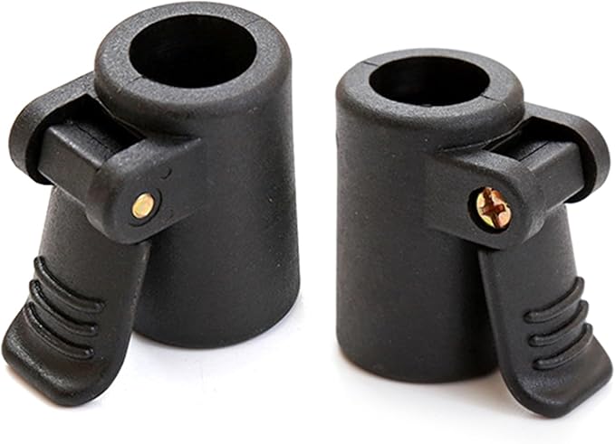 Camping Gear Tent Poles Connector Tent Accessories Light Weight for Outdoor Camping Tent Awning Poles Black 20Pcs