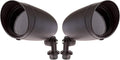 Dysmio Lighting One Light PAR20 120 Volt Die Cast Aluminum Durable Outdoor Landscape Security Lighting Flood Dark Bronze - Pack of 2