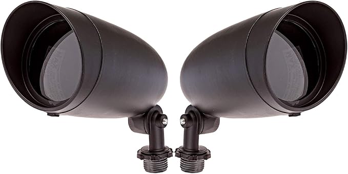 Dysmio Lighting One Light PAR20 120 Volt Die Cast Aluminum Durable Outdoor Landscape Security Lighting Flood Dark Bronze - Pack of 2