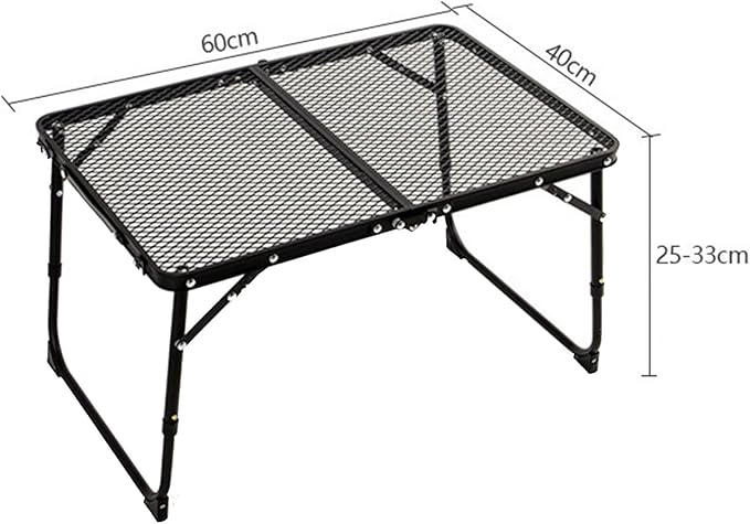 Foldable Camping Tables Aluminum Frame Lightweight Folding Table Compact Desk for Fishing BBQ