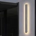 39 Inch Black Outdoor Wall Light 3000K Modern Exterior Wall Sconce Long LED Linear Exterior Lights for Patio Garage Garden