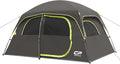 CAMPROS CP Upgraded 6/8 Person Camping Tents Waterproof Windproof Family Tent with Larger Mesh Windows &amp Door Double Layer Easy Set Up All-Season Dome Tent with Top Rainfly &amp Carry Bag
