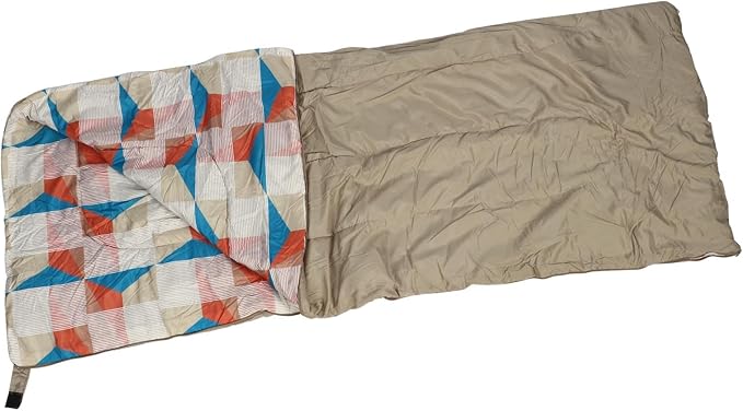 Camping Sleeping Bag Portable Foldable Lightweight Outdoor Sleeping Bag for Adults Camping Hiking Travel 190T Pongee Fabric Hollow Cotton Filling 74.8x56.3in