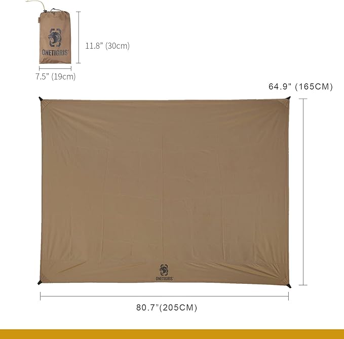 OneTigris Waterproof Tent Footprint 81 x 65