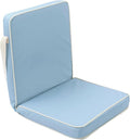 SUNNYLiFE Take Anywhere Folding Chair Outdoor Portable Lounging Seat 6 Adjustable Reclining Settings Steel Frame Polyester Fabric La Mer Blue 38.19 x 19.69 x 3.15 inches 1.82 lbs