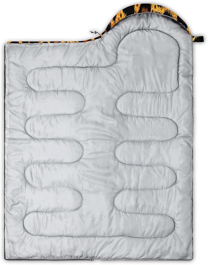 QOOMO Camping Sleeping Bags3 Season Warm &amp Cool WeatherLightweightWaterproof Sleeping Bags for Adults &amp KidsTravelingand OutdoorsCamping Gear Equipment