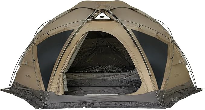 POMOLY Tent Ground Sheet for Dome X6 Series Flame Retardant Removable Ground Sheet Tent Accessories (Stove Area)