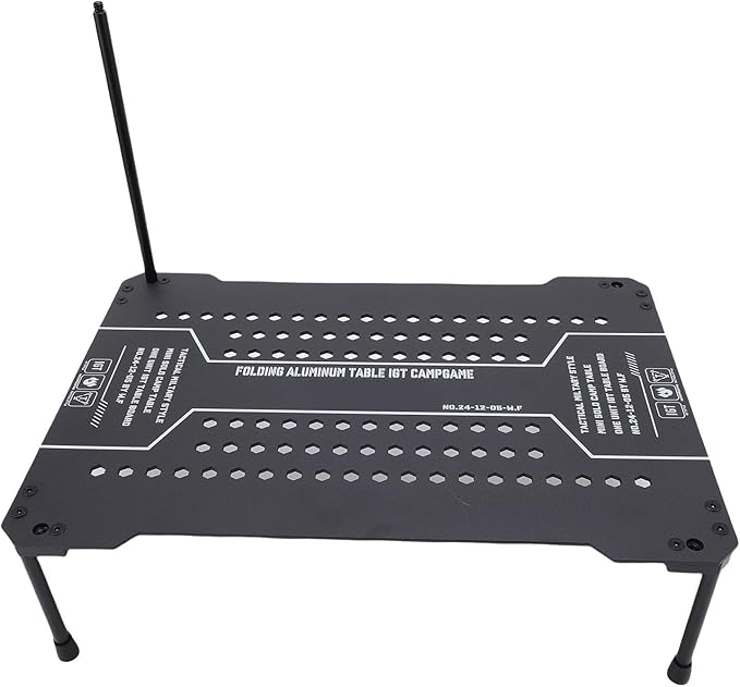 Portable IGT Barbecue Table Foldable IGT Camping Table Modular Outdoor BBQ Table with Removable Legs Light Holder for Outdoor Cooking Dining
