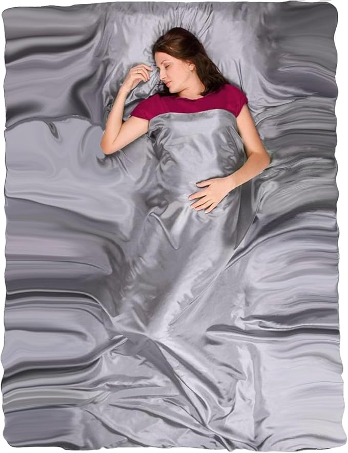 The Friendly Swede Sleeping Bag Liner — Ultralight Polyester or Cold Weather Microfiber Adult Sleep Sack- Camping Sheets - Travel Sleeping Bag with Pocket-Size Stuff Sack
