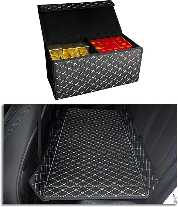 Car Mattress for Honda Element - Custom FitLeather Heavy-Duty Waterproof Outdoor Back Seat Rest Bed Non Inflatable Storage Box Double-Sided Folding for Honda Element 2003-2007
