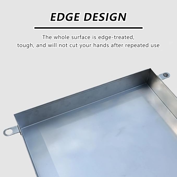 304 Stainless Steel AC Drain Tray Portable Drip Pan for Air Conditioners Water Catcher for Outdoor Units Oil Spill Tray 30x60cm (12x24in)