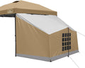 KAMPKEEPER Side TentCamping Tent for 10' x 10' Pop Up Canopy Easy Set Up GazeboCompatible with 10' Wide Canopy Tents (Khaki)