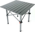 Folding Camping Table Portable Lightweight Beach Tables for Sand Foldable Aluminum Roll-up Folding Square Table for Outdoor Camping Picnic Card Travel