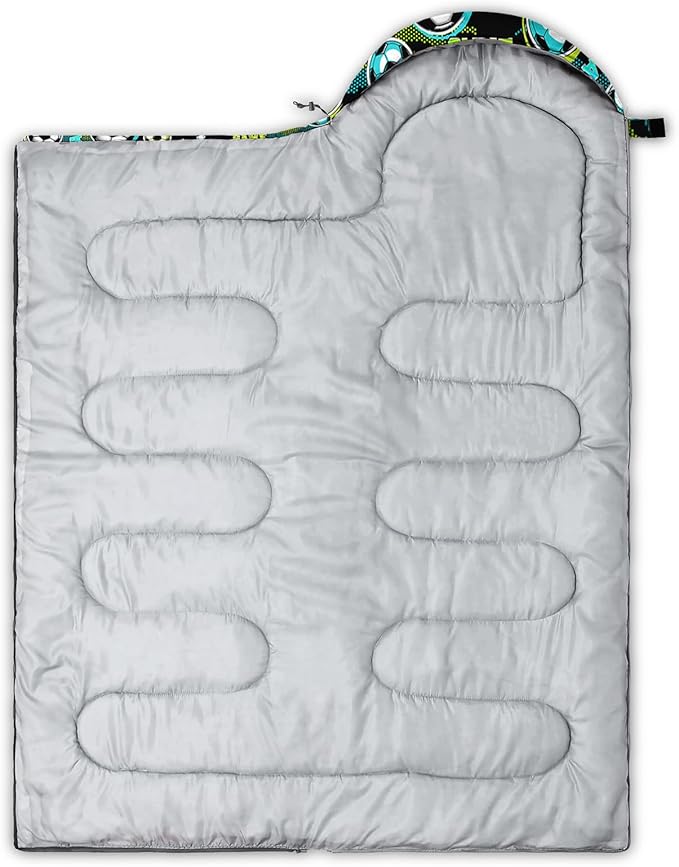QOOMO Camping Sleeping Bags3 Season Warm &amp Cool WeatherLightweightWaterproof Sleeping Bags for Adults &amp KidsTravelingand OutdoorsCamping Gear Equipment