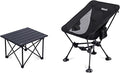 WildCall 1 Anti-Sink Feet Camping Chair and 1 Ultralight Camping Table Ultralight Compact for Adults Outdoor Camping Backpacking Hiking