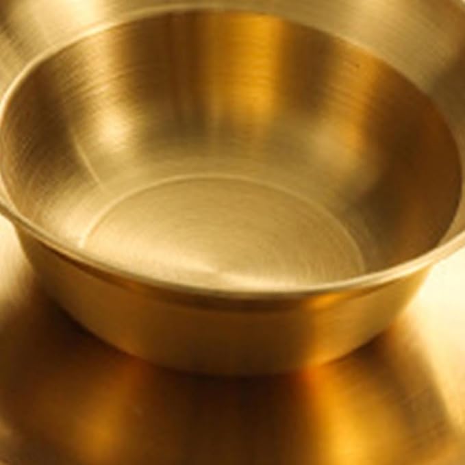 Stainless Steel Plates and Bowls Outdoor Tableware Insulated Metal Bowls Camping Utensils Dinnerware Set for Picnic BBQ Beach- 8pcs Gold