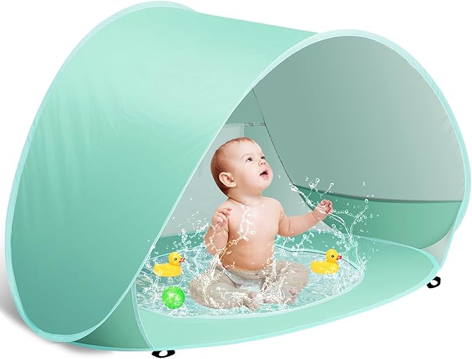 Baby Beach Tent Pop Up Beach Tents Baby Tent for Beach Portable Shade Pool UV Protection Sun Shelter for Infant