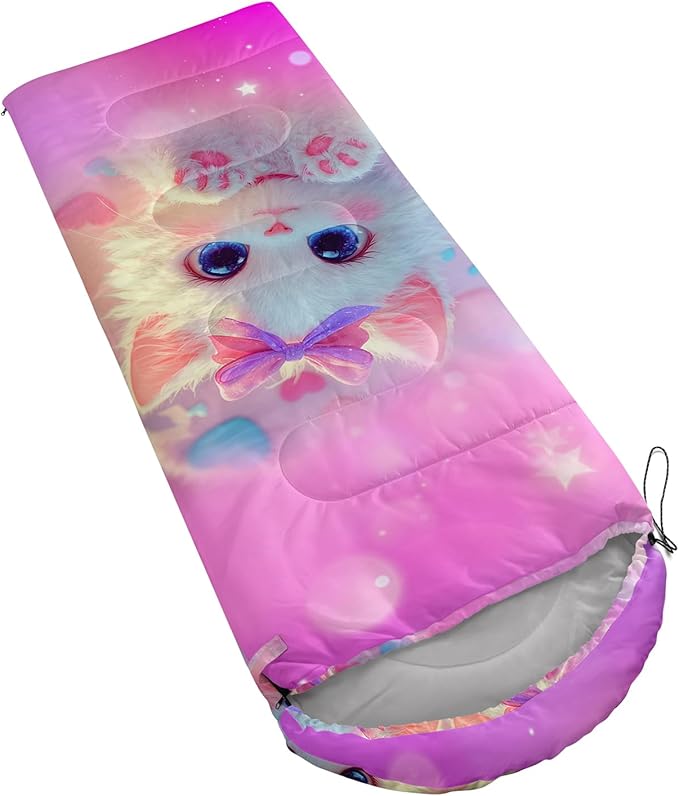 QOOMO Camping Sleeping Bags3 Season Warm &amp Cool WeatherLightweightWaterproof Sleeping Bags for Adults &amp KidsTravelingand OutdoorsCamping Gear Equipment