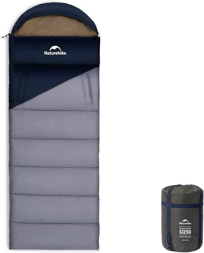 Naturehike Camping Sleeping Bag for Adults Backpacking Compact Sleeping Bags 47℉ Lightweight for Camping Hiking 3 Seasons