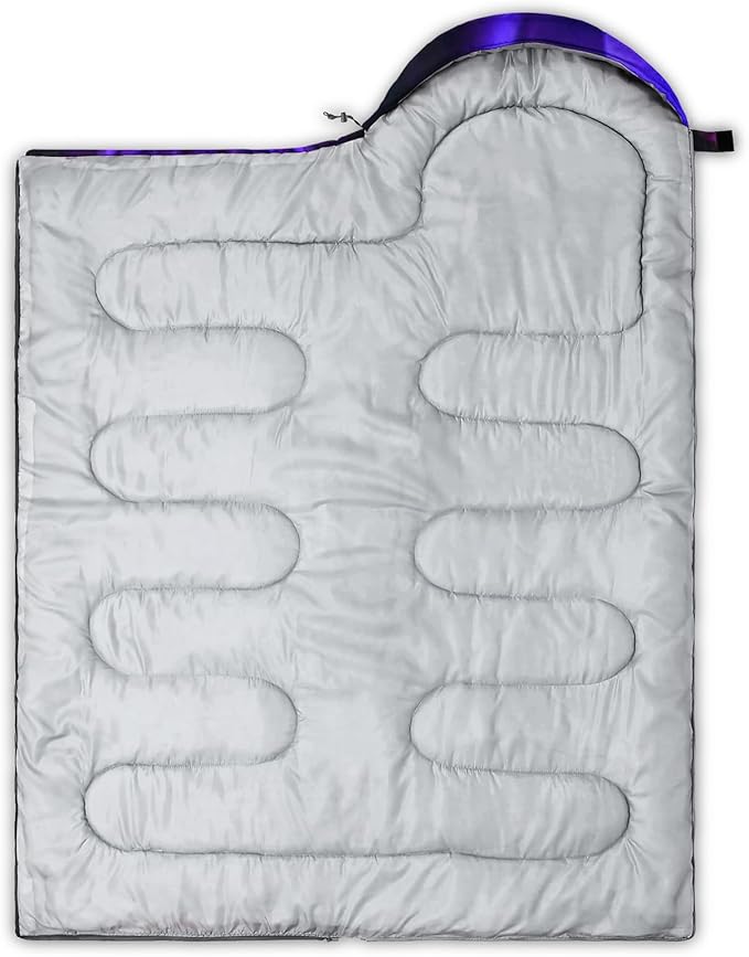 QOOMO Camping Sleeping Bags3 Season Warm &amp Cool WeatherLightweightWaterproof Sleeping Bags for Adults &amp KidsTravelingand OutdoorsCamping Gear Equipment