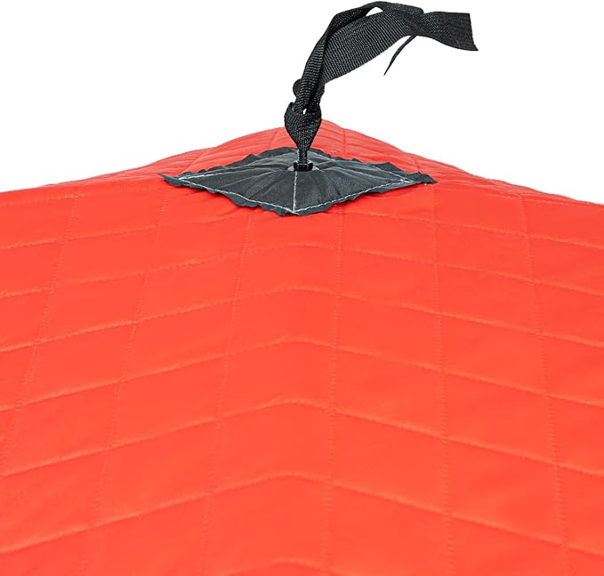 Portable 2 Person Ice Fishing Tent Insulated Winter Ice Fishing Shanty with Nails &amp Windproof Ropes Portable Square Angler Shelter Tent for Backyards Parks Picnics