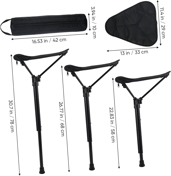BESPORTBLE Folding Stool Chair Easy to Carry Outdoor Chair for Hiking Concert Backpacking