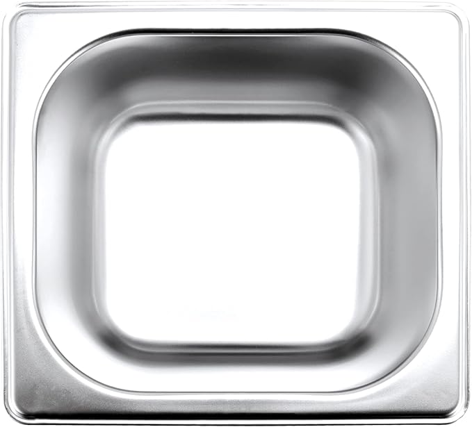 JAPCHET 8 Pack 1/6 Size 2-1/2 Inch Deep Steam Pan Steam Table Chafer Pan Stainless Steel Hotel Pan Food Pan for Buffet Restaurants Catering